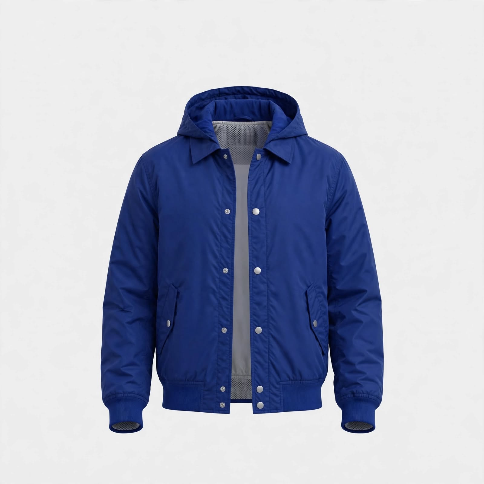 Mesh-Lined Coach Jacket - Royal Blue